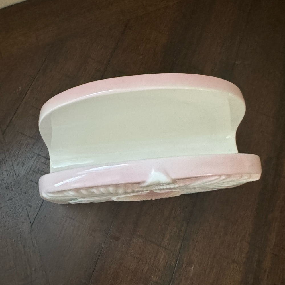 Floral Ceramic Accent in Pastel Pink - Picture 2 of 5
